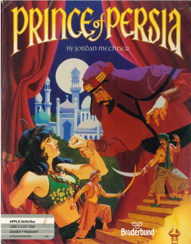 Prince of Persia box art for TurboGrafx CD